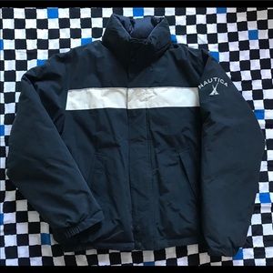 Vintage Nautica Reversible Puffer Jacket